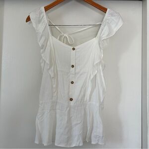 Blouse Top with Back Tie